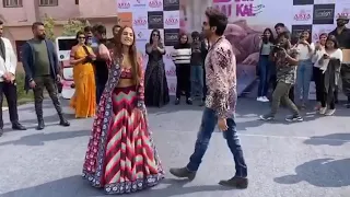 Kartik aaryan& Sara ali khan at arya group of college's jaipur