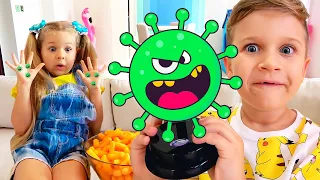 Diana and Roma Pretend Play Wash Your Hands story | Moral Stories for kids