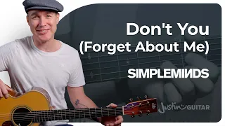 Don't You Forget About Me by Simple Minds | Easy Guitar Lesson