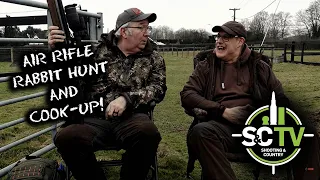 S&C TV | Air rifle hunting with Terry Doe & Dave Barham 4 | Air rifle rabbit hunt & cook-up!