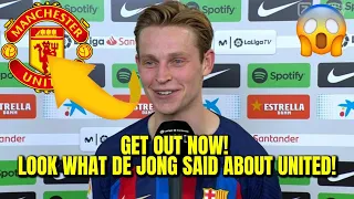 💣BOMB! HE SURPRISED EVERYONE WITH THIS ONE😱! DE JONG CONFIRMED✅! LATEST MAN UNITED NEWS TODAY🔥