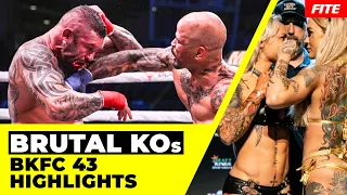 Explosive Knockouts and Bloody Brawls! Houston Alexander vs Jeremy Smith and more at BKFC43 #results
