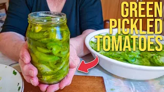 Italian Nonna Make thr Best Pickled Green Tomatoes