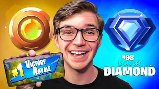 Bronze to Diamond Solo Fortnite Mobile Ranked Speedrun