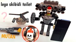 Lego mutant police skibiditoilets upgrade | NEW 💀 MUTANT DJ TOILET multtiverse (tutorial)