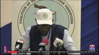 CODEO shares outcome of monitoring - Election 2020 on Joy News (8-12-20)