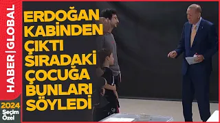 Cumhurbaşkanı Erdoğan Oy Verdi Kabinden Çıktığında Gördüğü Çocuğa Bunları Söyledi!