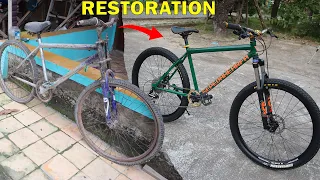RESTORATION BIKE FROM WRACKAGE BICYCLE with FULL UPGRADE
