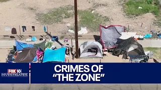 Crimes of 'the Zone': Theft, assaults and drugs lead reported crimes in downtown Phoenix tent city