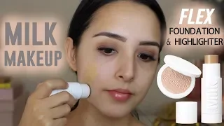 NEW! Milk Makeup FLEX Foundation Stick + Highlighter REVIEW | MaSanti