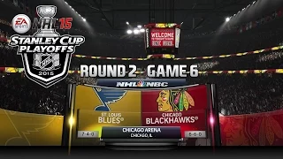 NHL 15 Playoffs [#15] | Round 2 Game 6 - St. Louis Blues vs Chicago Blackhawks (4/22/2015)