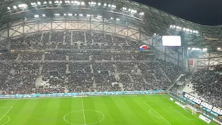 L'arrivée du ballon au Velodrome avant OM ASM! Grandiose