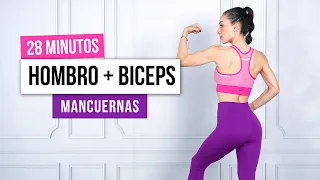 HOMBRO Y BICEPS | Rutina sólo con mancuernas | Menos de 30 Minutos