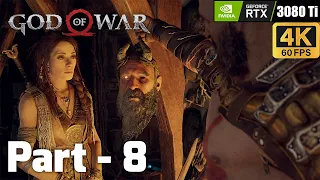 GOD OF WAR PC - Part 8 - [4K 60FPS ULTRA] RTX 3080 Ti (No Commentary)