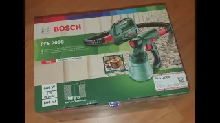 Распаковка Bosch PFS 2000 / Обзор кпаскопульта PFS2000 Paint Sprayer Bosch.