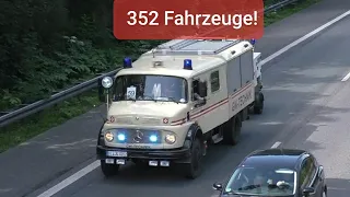 (Überörtliche Hilfe/Sonderfahrzeuge) THW, Feuerwehr, Polizei, DRK, JUH, Malteser, ASB, Bundeswehr
