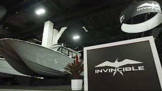 Will Christien from Fox Sports tours the All New Invincible 46 Pilot House FLIBS 2022