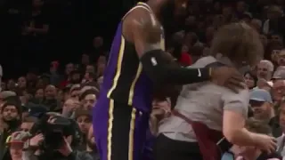 Lakers vs  Portland Trail Blazers - Best moment of the night by Lebron
