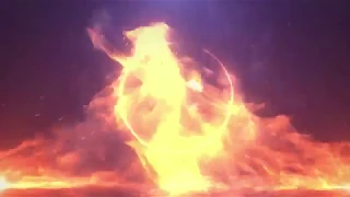 628   Epic Fire powerful cinematic Logo reveal animation intro