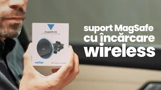 Incarcator/Suport Magsafe cu incarcare wireless Vetter MagDrive 15W