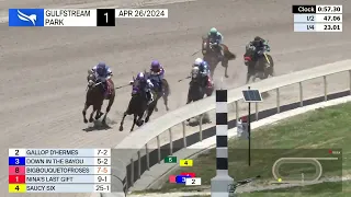 Gulfstream Park Carrera 1 - 26 de Abril 2024