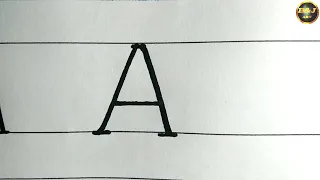 How to Write  Capital Letters A - Z/ Neat and Clean