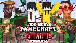 Tóm Tắt 100 Ngày Sinh Tồn Trong Minecraft Zombie Apocalypse Cùng Bạn Bè
