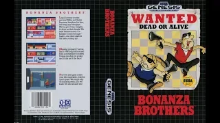 Bonanza Bros (Sega Genesis) - 1 Player Mode (Robo Brother) Full Gameplay