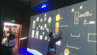 3*36m finger touch laser tech interactive projection wall art magic wall fast responds 60fps