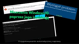 Niszczenie Windows10 poprzez jego instalację!