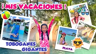 ¡ME AVENTÉ DE UN TOBOGAN GIGANTE ! /VACACIONES CON PARQUE ACUÁTICO