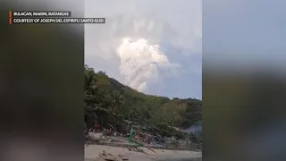 Timelapse of Taal Volcano activity from Mabini, Batangas