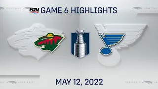 NHL Game 6 Highlights | Wild vs. Blues - May 12, 2022