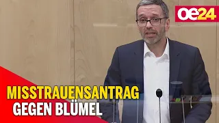 Misstrauensantrag gegen Blümel: Rede von Kickl