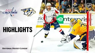 NHL Highlights | Capitals @ Predators 10/10/19