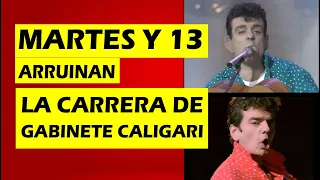 Gabinete Caligari: Martes y 13 arruinan la carrera de la banda en nochevieja con Gabinete Cagalera