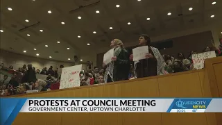 Palestinian protests interrupt Charlotte City Council meeting