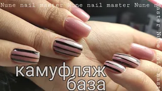 гель-лак после укрепление с полигельем _ Nune nail master НА РУССКОМ