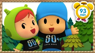 🌍POCOYO in ENGLISH - Earth Hour 2020 🐼 Animals [93 min] | Full Episodes | VIDEOS & CARTOONS for KIDS