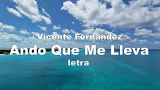 Vicente Fernández - Ando Que Me Lleva - Letra