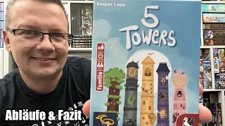 5 Towers (Deep Print Games / Pegasus Spiele) - Kartenspiel was Spaß macht - nicht nur für Familien