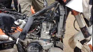 How to save a drowned KTM 530Exc engine...