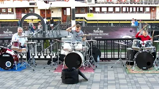 Rammstein - Du Riechst So Gut  -  Drum Cover  -  Daniel and  Ilya Varfolomeyev + Andrew Bondik