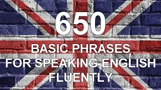 650 ENGLISH PHRASES to speak english fluently. English speaking practice. Eglish listening practice