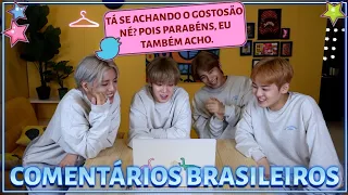 GRUPO DE KPOP COMENTA COMENTÁRIOS DE FÃS BRASILEIROS (COM A.C.E)