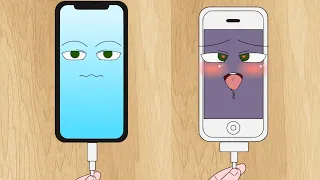 Charging sizes for iPhones / Fan animation