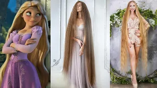 10 Rapunzel In Real Life | Girls With Extremely Long Hair