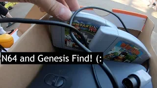 N64 & SEGA GENESIS LOT / GARAGE SALE FIND / Live Video Game Hunting