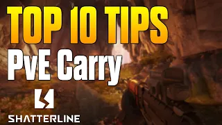 Top 10 Tips for PvE Solo Carry in Shatterline (Coop Mode)