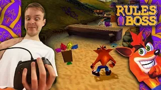 "ONE-HANDED" CRASH BANDICOOT 3 CHALLENGE! | Rules Boss